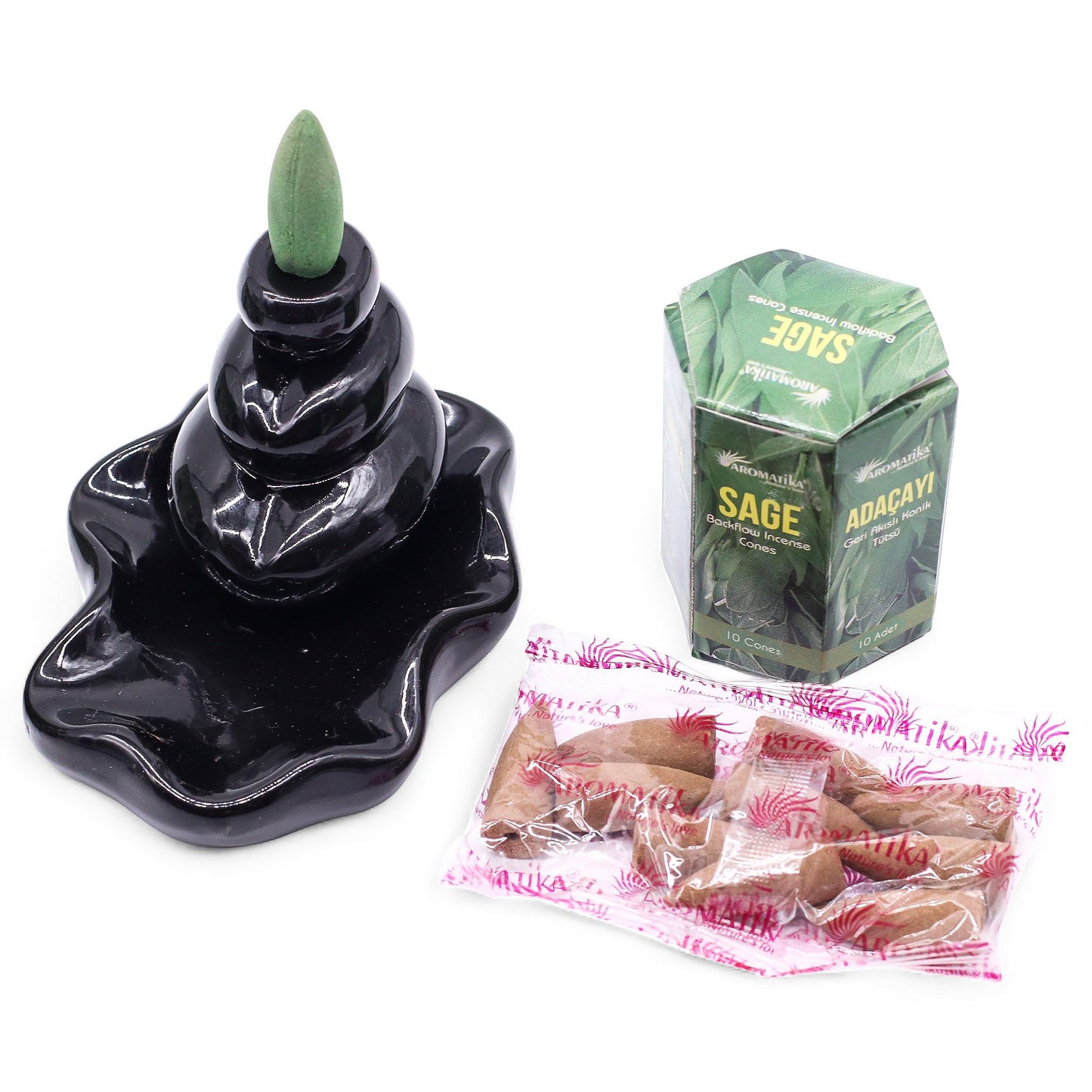 Masala Backflow Incense pack of 10 - Sage