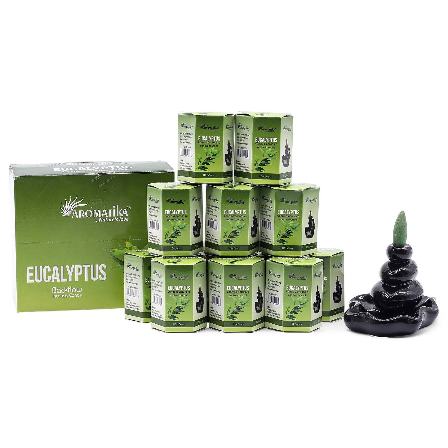 Masala Backflow Incense pack of 10 - Eucalyptus