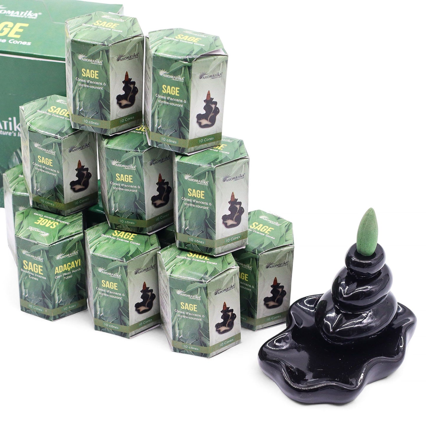 Masala Backflow Incense pack of 10 - Sage