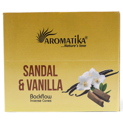 Masala Backflow Incense pack of 10 - Sandalwood & Vanilla