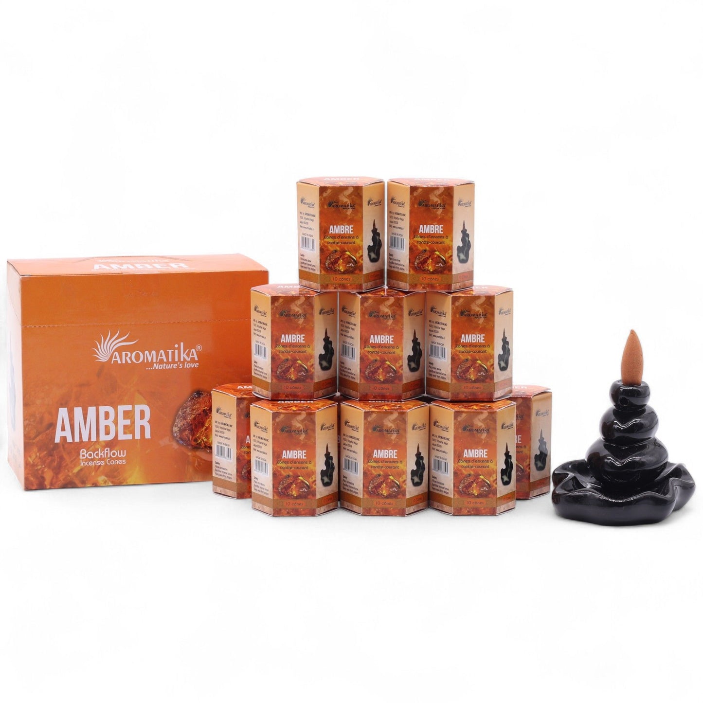 Masala Backflow Incense pack of 10 - Amber