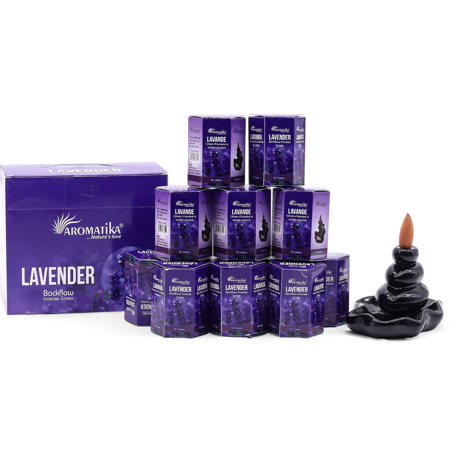 Masala Backflow Incense pack of 10 - Lavender